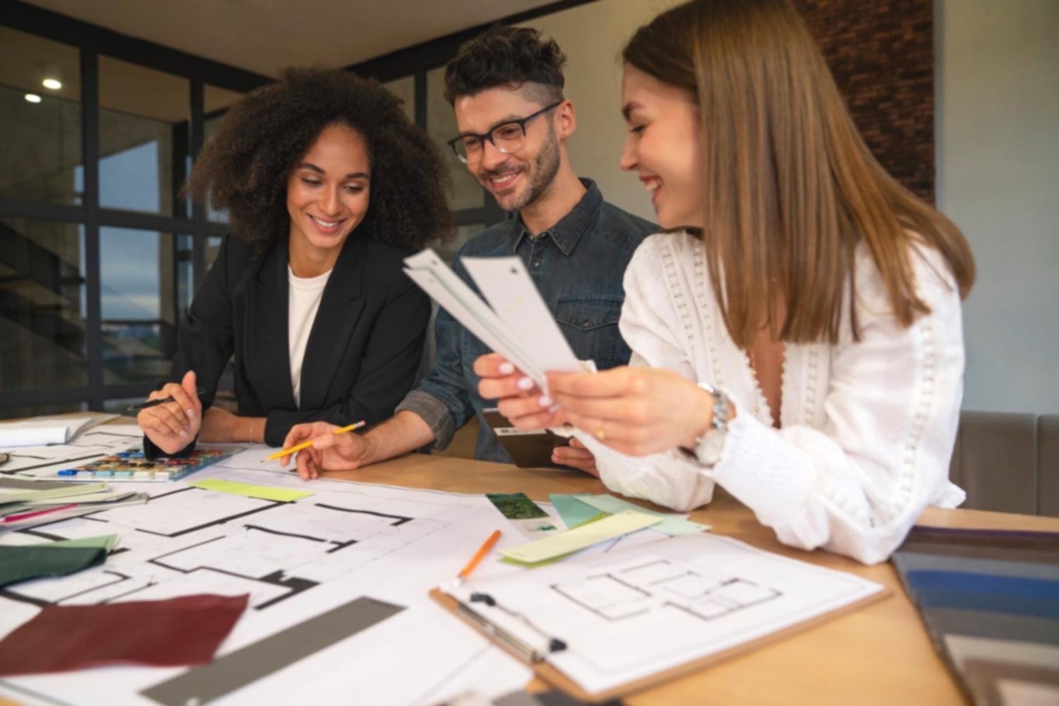 Professional financial planning workspace with calculator and budget sheets